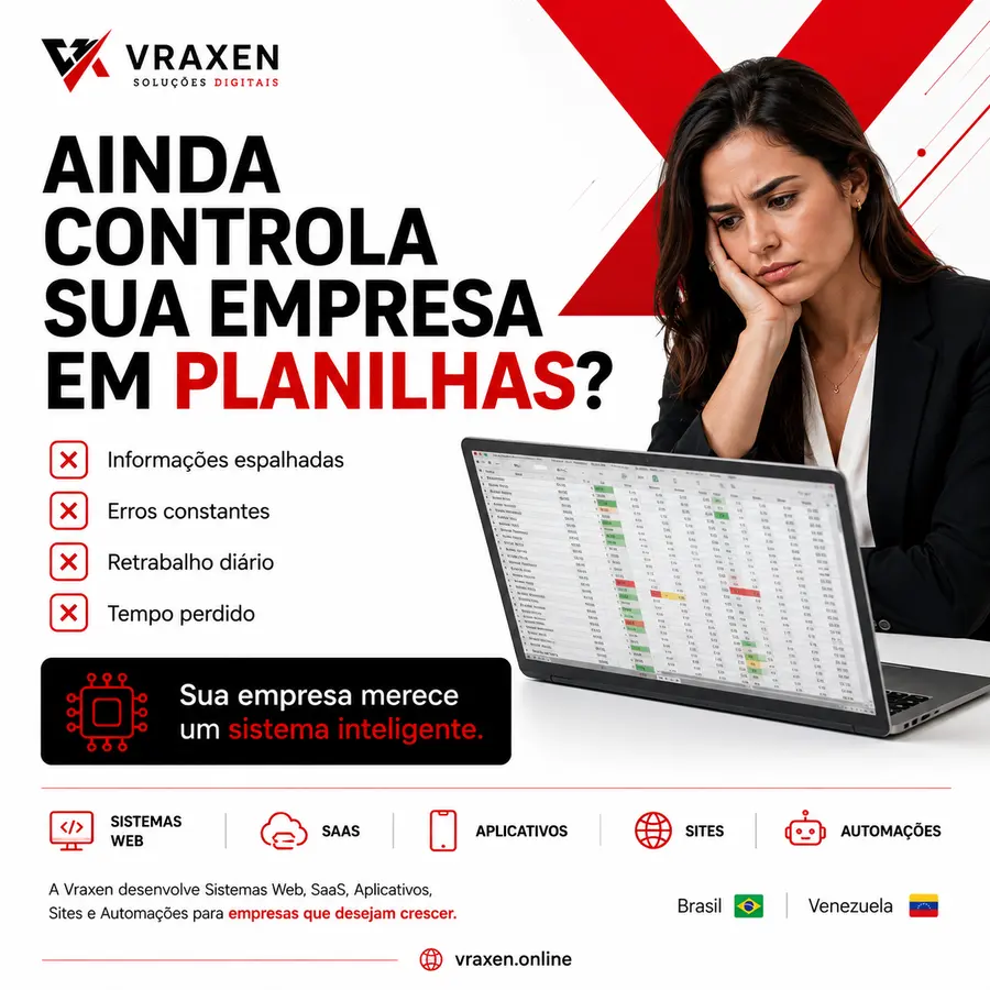 Ainda controla sua empresa em planilhas?